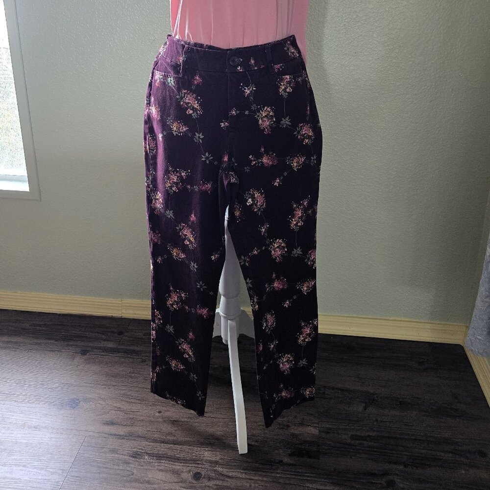 Floral Ankle Slacks
